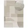 Image de Tapis à relief moderne crème/gris 80x150 cm