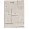 Image de Tapis géométrique crème 120x170 cm