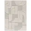 Image de Tapis géométrique crème 120x170 cm