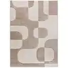 Image de Tapis formes organiques crème/beige 160x230 cm