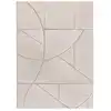 Image de Tapis géométrique crème 120x170 cm