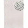 Image de Tapis lavable à relief blanc 200x290 cm
