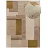 Image de Tapis à relief moderne beige/cuivre 80x150 cm