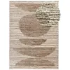 Image de Tapis à relief shaggy beige 140x200 cm