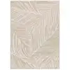 Image de Tapis à relief botanique blanc/crème 133x190 cm