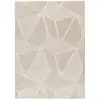 Image de Tapis à relief géométrique blanc/crème 80x150 cm