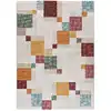 Image de Tapis géométrique blanc/multicolore 160x230 cm