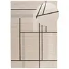 Image de Tapis géométrique beige 80x150 cm