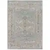 Image de Tapis vintage oriental bleu/beige 80x150 cm