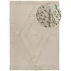 Image de Tapis coton à relief lavable crème 120x170 cm
