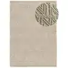 Image de Tapis coton à relief lavable crème 120x170 cm