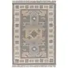 Image de Tapis en coton ethnique gris/beige 120x170 cm