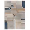 Image de Tapis moderne bleu/beige/gris 80x150 cm