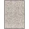 Image de Tapis géométrique blanc/noir 133x190 cm