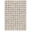 Image de Tapis à carreaux blanc/noir 133x190 cm