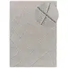 Image de Tapis descente de lit shaggy gris 60x120 cm
