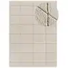Image de Tapis à relief shaggy crème 80x150 cm