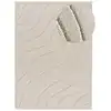 Image de Tapis à relief shaggy crème 80x150 cm