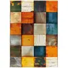 Image de Tapis géométrique multicolore 140x200 cm