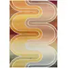 Image de Tapis géométrique multicolore 140x200 cm