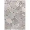 Image de Tapis à relief shaggy moderne gris 140x200 cm