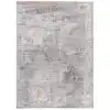 Image de Tapis à relief shaggy abstrait gris 140x200 cm