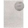 Image de Tapis à relief gris clair 133x190 cm