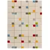 Image de Tapis shaggy géométrique crème/multicolore 133x190 cm