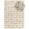 Image de Tapis à relief a póils longs beige/rouille 133x190 cm