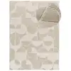 Image de Tapis à relief blanc/beige 133x190 cm