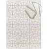 Image de Tapis à relief blanc/gris 80x150 cm