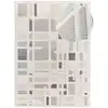 Image de Tapis à relief blanc/beige/gris 133x190 cm