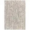 Image de Tapis shaggy gris/beige 80x150 cm