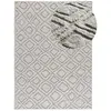 Image de Tapis à relief scandinave gris 152x235 cm