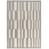 Image de Tapis à relief géométrique gris/blanc 200x290 cm