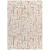 Image de Tapis géométrique beige/multicolore 200x290 cm