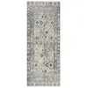Image de Tapis de couloir vintage oriental bleu / crème 80x200 cm