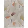 Image de Tapis abstrait multicolore / beige 133x190 cm