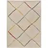 Image de Tapis shaggy ethnique beige/multicolore 133x190 cm