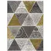 Image de Tapis patchwork gris/jaune 120x170 cm