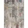 Image de Tapis abstrait gris/multicolore 80x150 cm