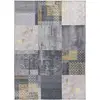 Image de Tapis lavable patchwork gris 80x150 cm