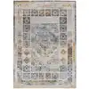 Image de Tapis vintage oriental crème/bleu/moutarde 192x290 cm