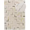 Image de Tapis géométrique beige/multicolore 160x230 cm