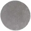 Image de Tapis rond shaggy argent 130x130 cm