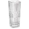 Image de Petit vase carré en verre transparent 6,4x6,4x15cm