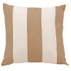 Image de Coussin en polyester recyclé rayure beige 40 x 40 cm