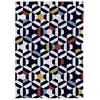 Image de Tapis de salon en fibres naturelles multicolore 120x170 cm
