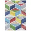 Image de Tapis de salon en fibres naturelles multicolore 160x230 cm