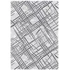 Image de Tapis de salon en fibres naturelles gris 140x200 cm